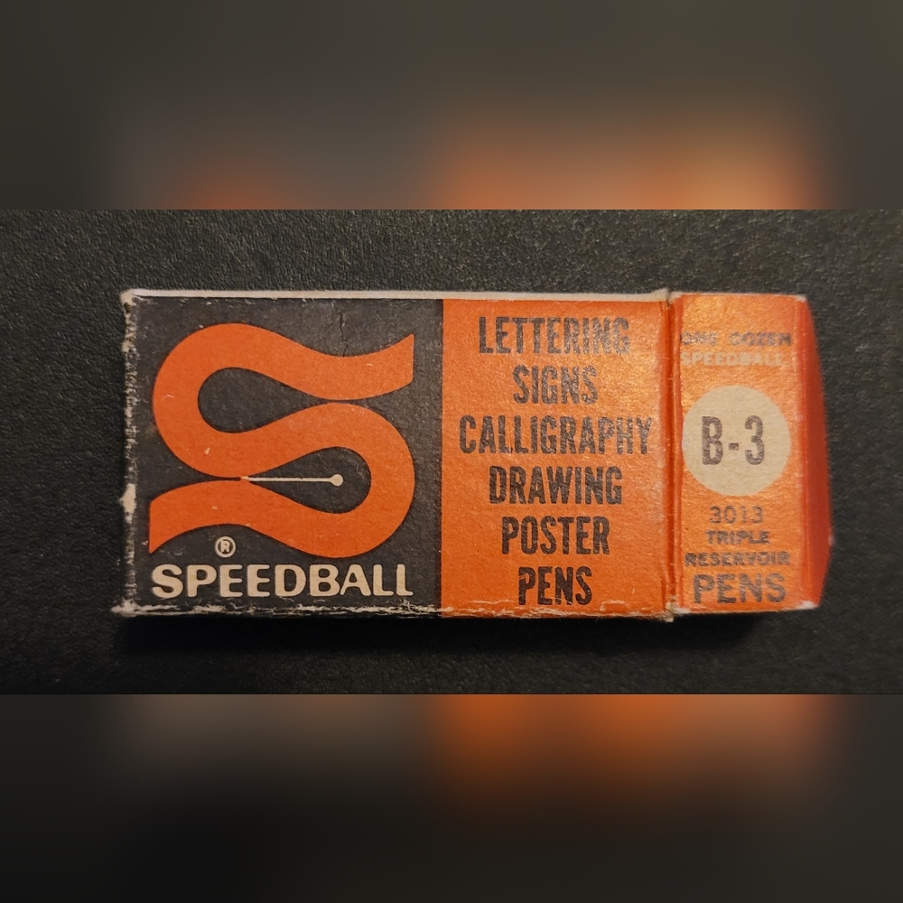Vintage Speedball B-3 3013 Calligraphy Pen Nibs